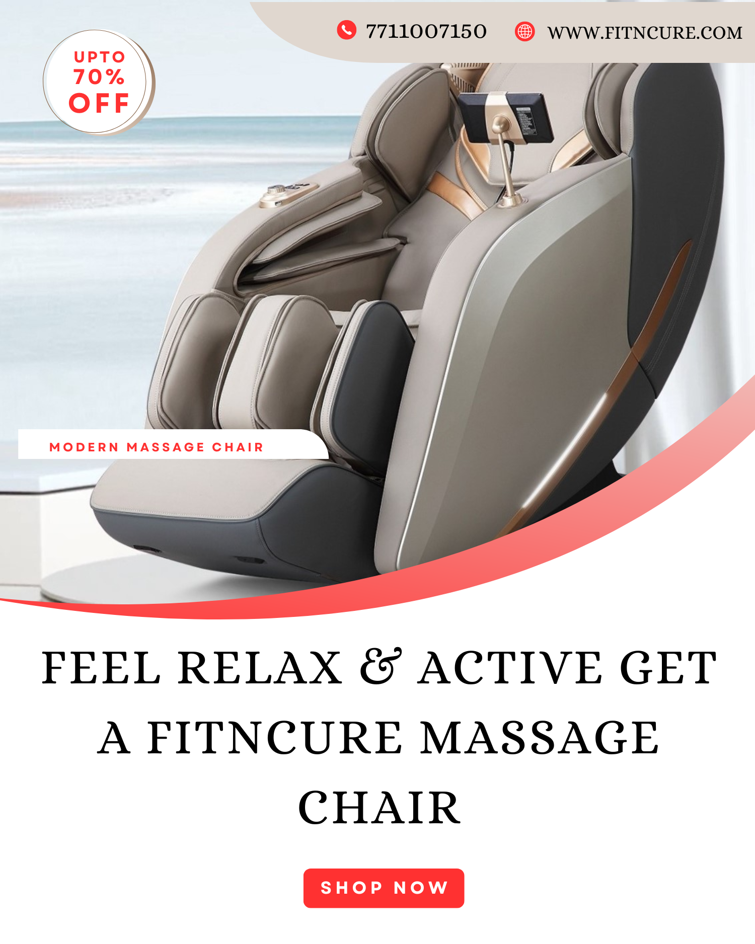 Feel Relax & Active Get A Fitncure Massage Chair